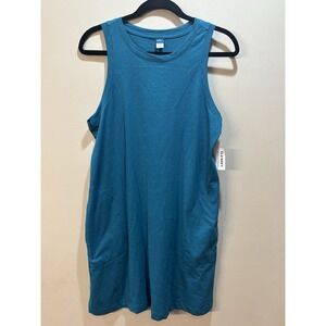 NWT Old Navy Sleeveless Blue A-Line Mini Shift Dress - Medium Petite‎ (MP)